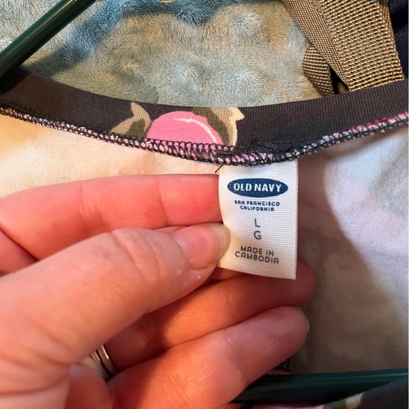 Old Navy L Floral Short Sleeve Knit Tee Dress NWT - Picture 7 of 7